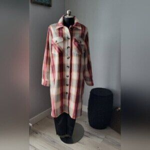 Kismet Long Button Down Shacket/ Coatigan NWT Sz Large